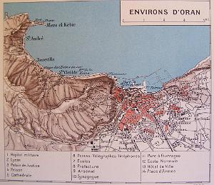 PLAN DES ENVIRONS D ORAN